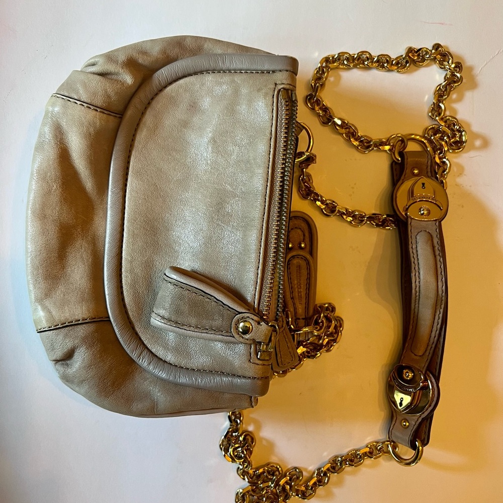 Juicy Couture sheepskin leather crossbody